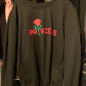 Black princess sweater
